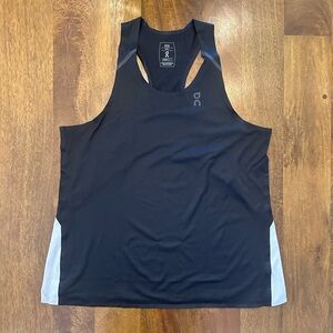 On Tank T - Women’s Running Singlet - Small - Black/Grey - Like new!